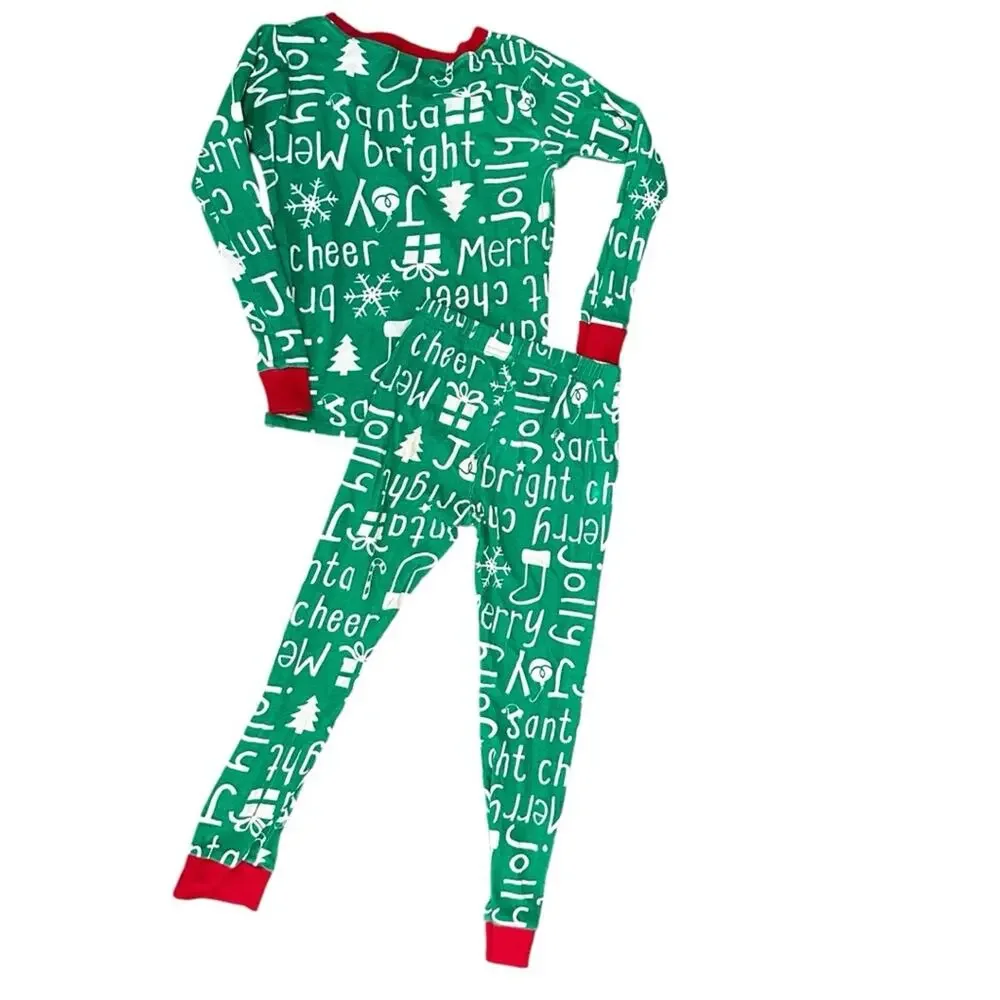 Carter’s Christmas Pajamas Green Red Size 5